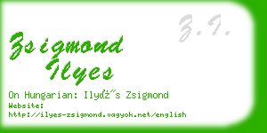 zsigmond ilyes business card